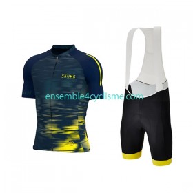 Tenue Maillot + Cuissard à Bretelles 2022 Tour de France JAUNE N002